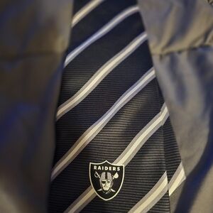 Riders by Lee Striped Black and Gray Tie